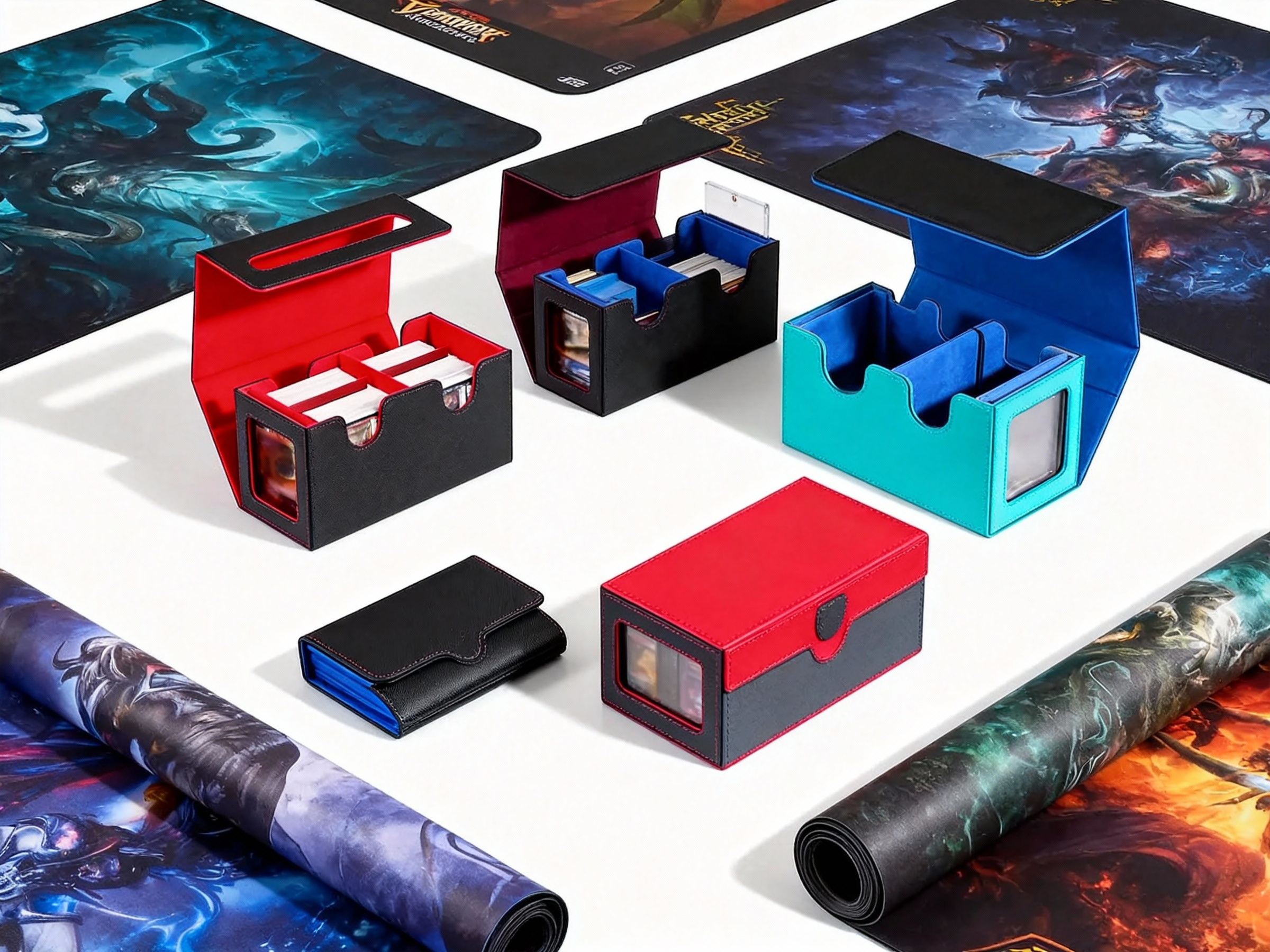 TCG Accessories Playmat Cards Deck Case