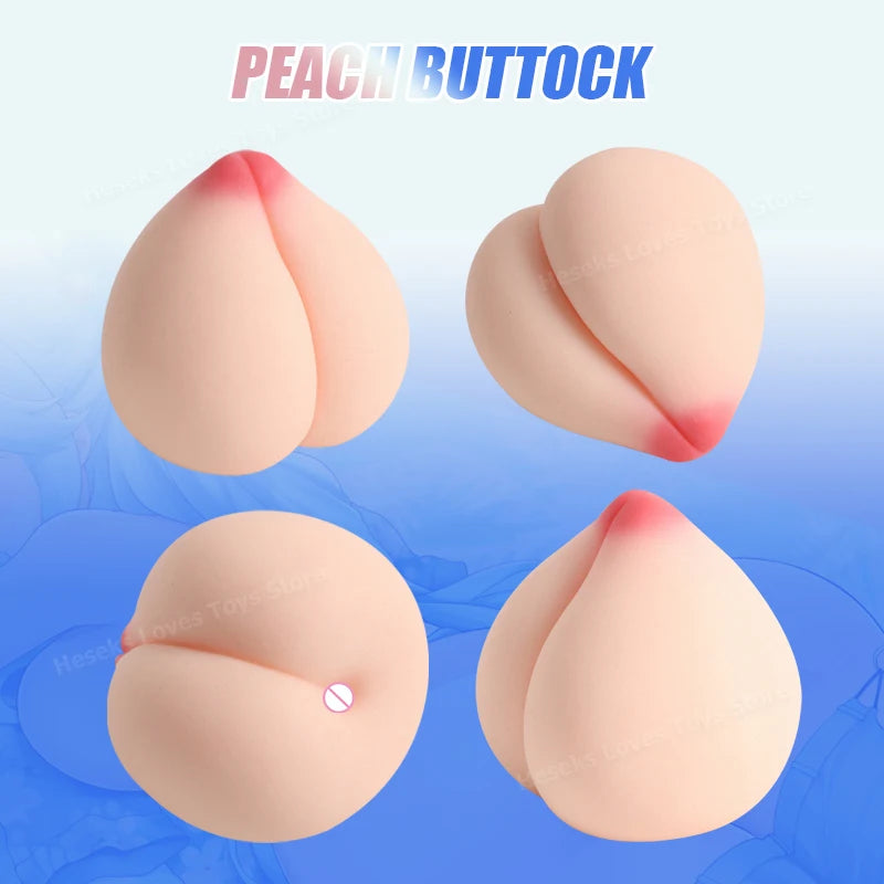 🍑 Male Masturbator – Peach Butt Cup in Ultra-Realistic TPE
