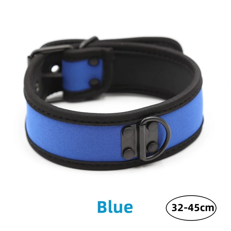 Bondage Slave Collar – Fetish Neoprene BDSM Harness