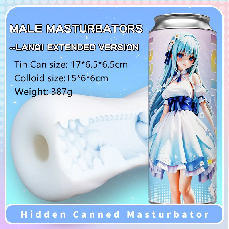 JIUAI Male Masturbators Extended Version Anime Hidden Sex Toys