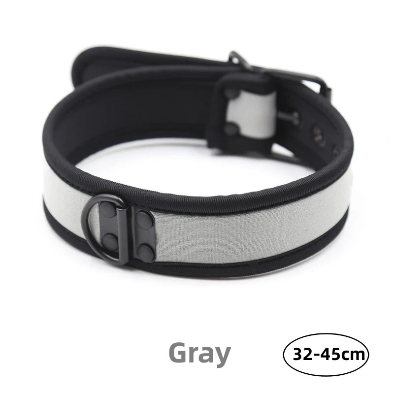 Bondage Slave Collar – Fetish Neoprene BDSM Harness