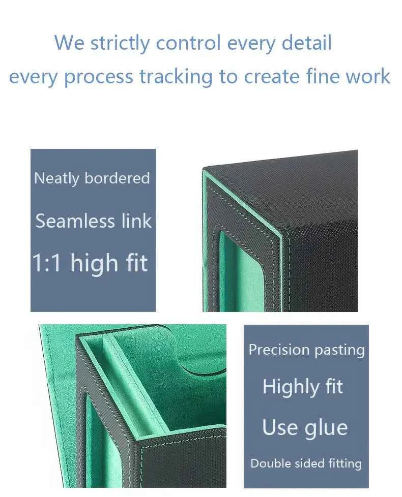 Commander Double Deck box Case Black/Blue TCG Cards Storage MTG