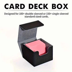 Deck Case Black/Gray TCG Cards Storage Box