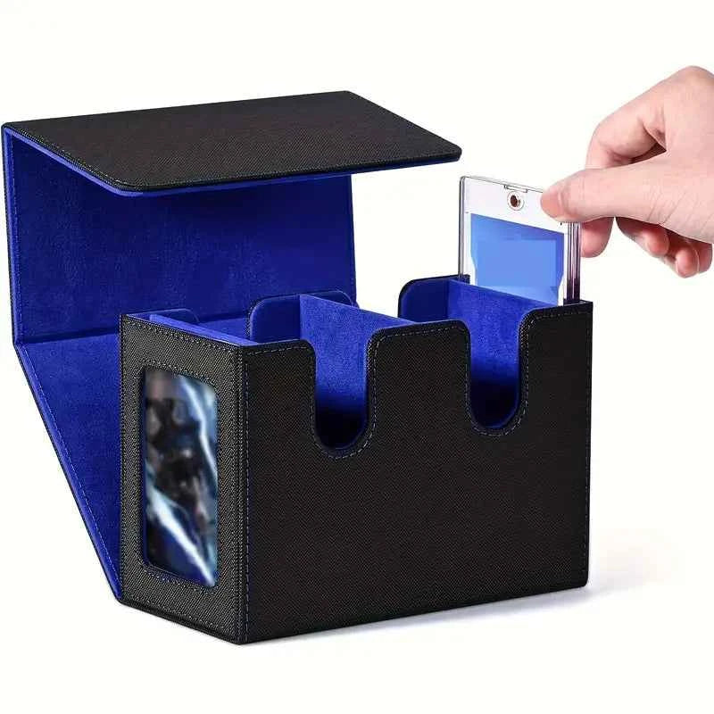 Commander Double Deck box Case Black/Blue TCG Cards Storage MTG