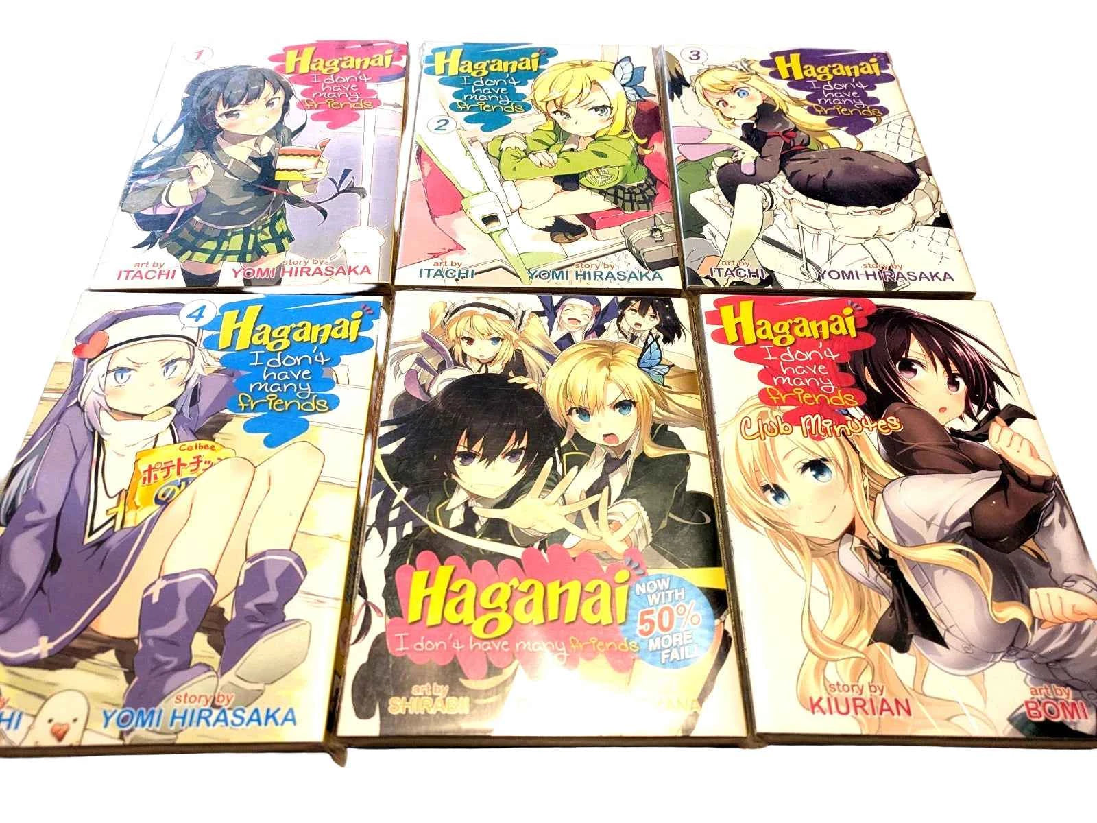 Manga Haganai I Don't Have Many Friends Vol 1 2 3 4 & 2 Spin-off English