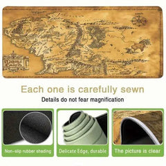 TCG Playmat Lord Of The Ring Middle Earth Map MTG Pokemon Yu-Gi-Oh