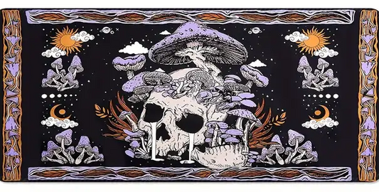 Playmat Skull And Mushrooms TCG MTG Pokemon Yu Gi Oh