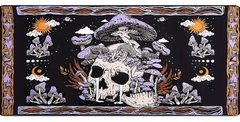 Playmat Skull And Mushrooms TCG MTG Pokemon Yu Gi Oh