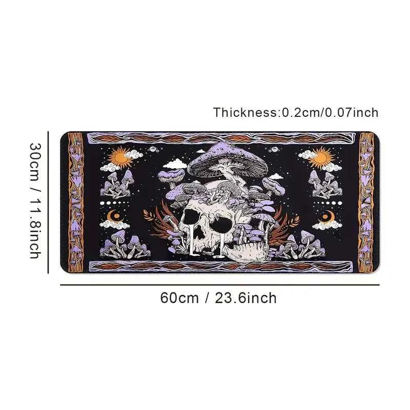 Playmat Skull And Mushrooms TCG MTG Pokemon Yu Gi Oh