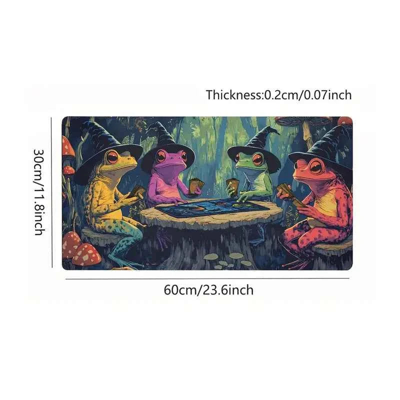 Playmat Wizard Frog Playing Magic The Gathering TCG MTG