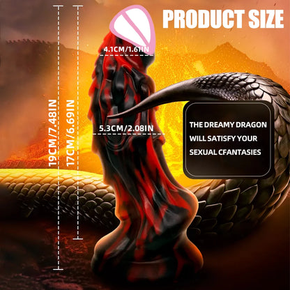 Dragon Dildo Vibrator – Fantasy G-Spot Toy with Suction Cup