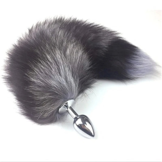 Anal Plug Wolf Fox Tail Adult Games Stainless Steel Anal Bead Butt Plug