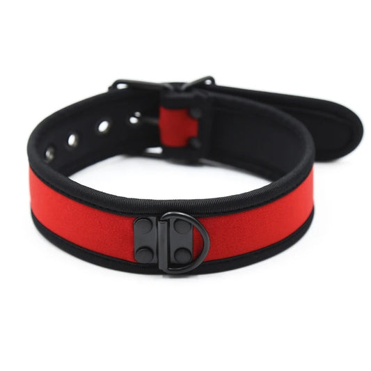 Bondage Slave Collar – Fetish Neoprene BDSM Harness