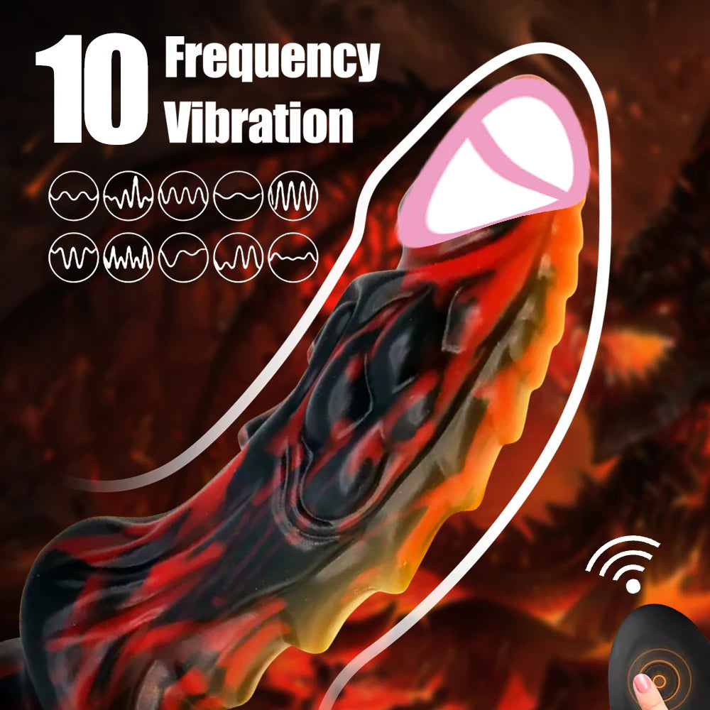 Dragon Dildo Vibrator – Fantasy G-Spot Toy with Suction Cup