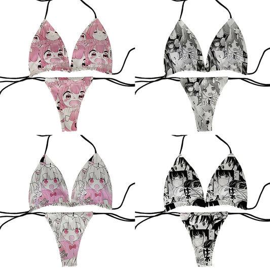 Japanese Sexy Bikini – Fashion Lace-up Swimsuit for Summer & Cosplay