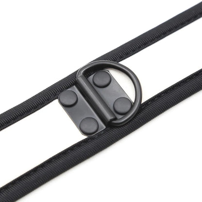 Bondage Slave Collar – Fetish Neoprene BDSM Harness