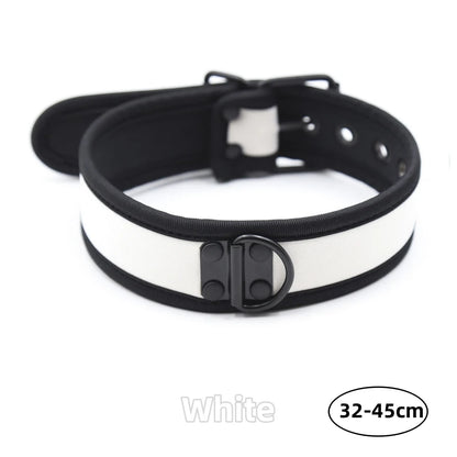 Bondage Slave Collar – Fetish Neoprene BDSM Harness