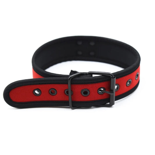Bondage Slave Collar – Fetish Neoprene BDSM Harness