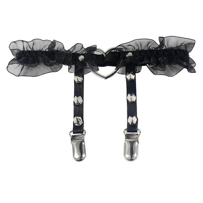 Harajuku Gothic Garter Belt – Garter Belt Spike Sexy & Punk Rock