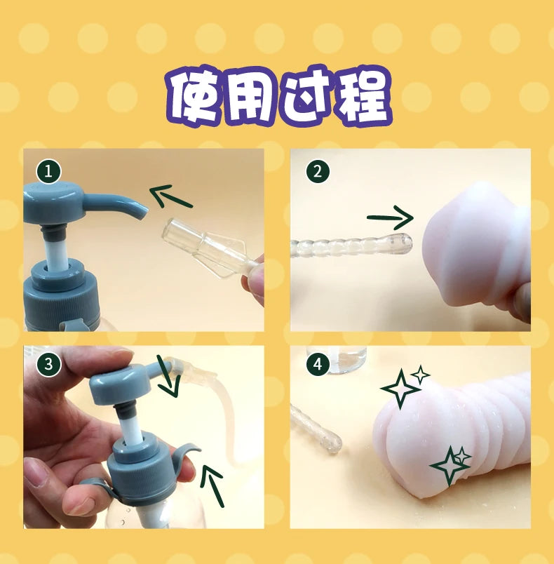360° Sex Toy Cleaning Nozzle – Intimate Hygiene Flushing Device