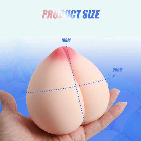 🍑 Male Masturbator – Peach Butt Cup in Ultra-Realistic TPE