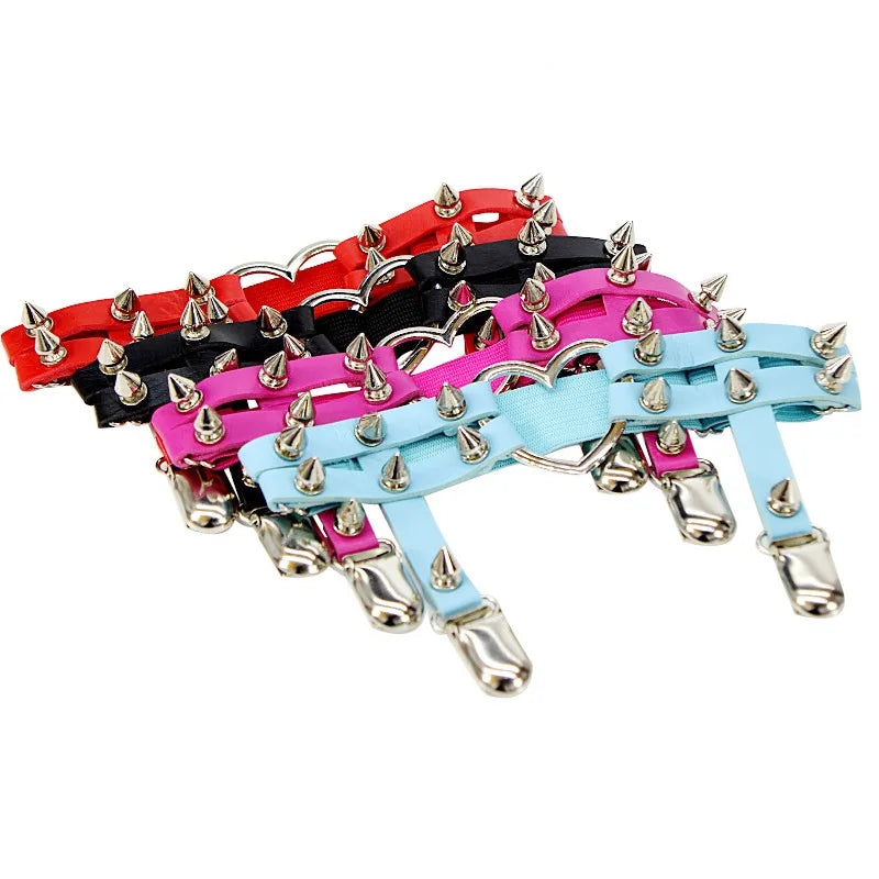 Harajuku Gothic Garter Belt – Garter Belt Spike Sexy & Punk Rock