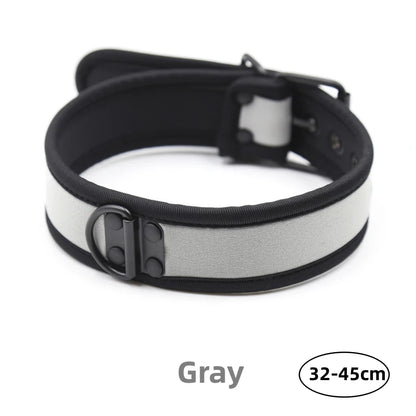 Bondage Slave Collar – Fetish Neoprene BDSM Harness
