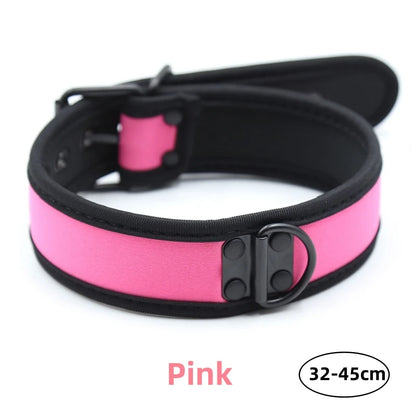 Bondage Slave Collar – Fetish Neoprene BDSM Harness