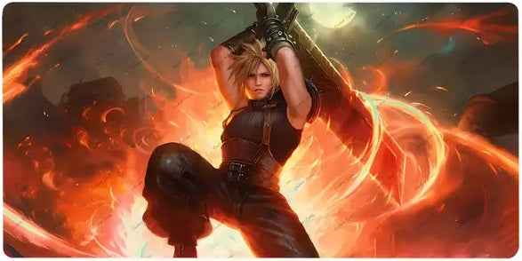 Playmat Cloud Strife Final Fantasy VII 7 MTG TCG