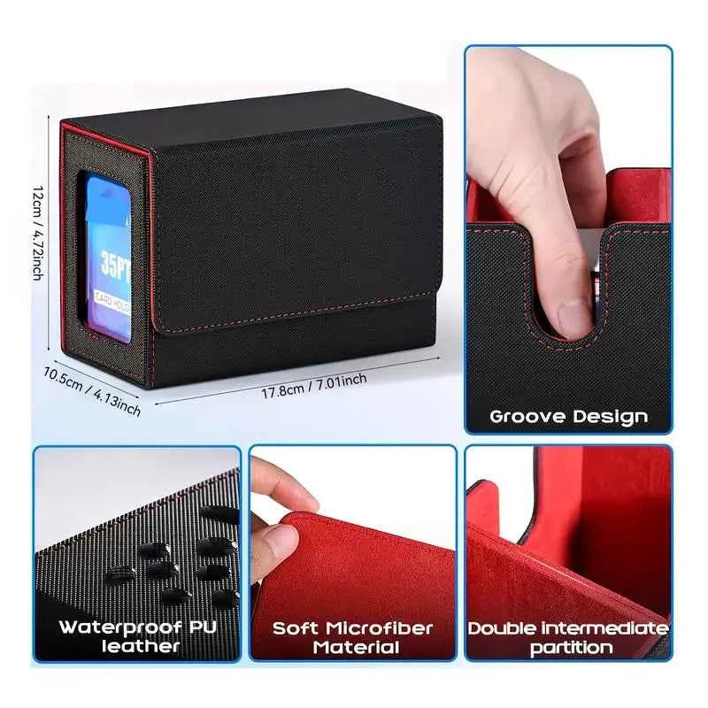 Commander Double Deck box Case Black/Blue TCG Cards Storage MTG