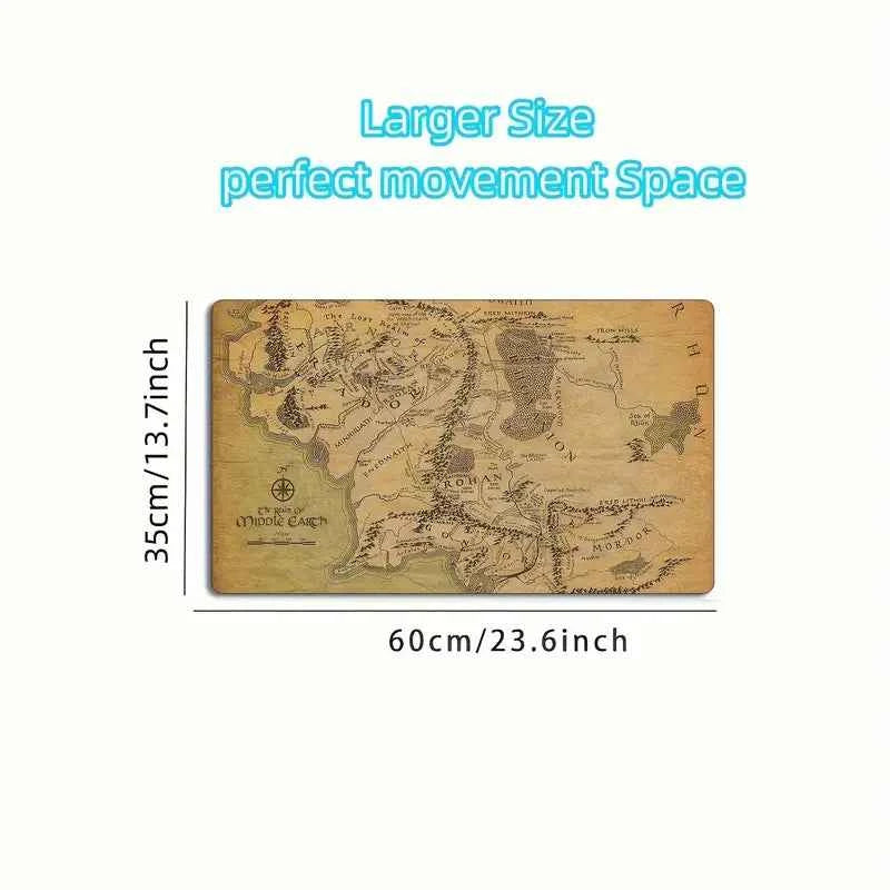 TCG Playmat Lord Of The Ring Middle Earth Map