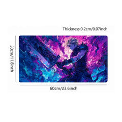 Playmat Cloud Strife Colorfull Final Fantasy TCG MTG Magic The Gathering