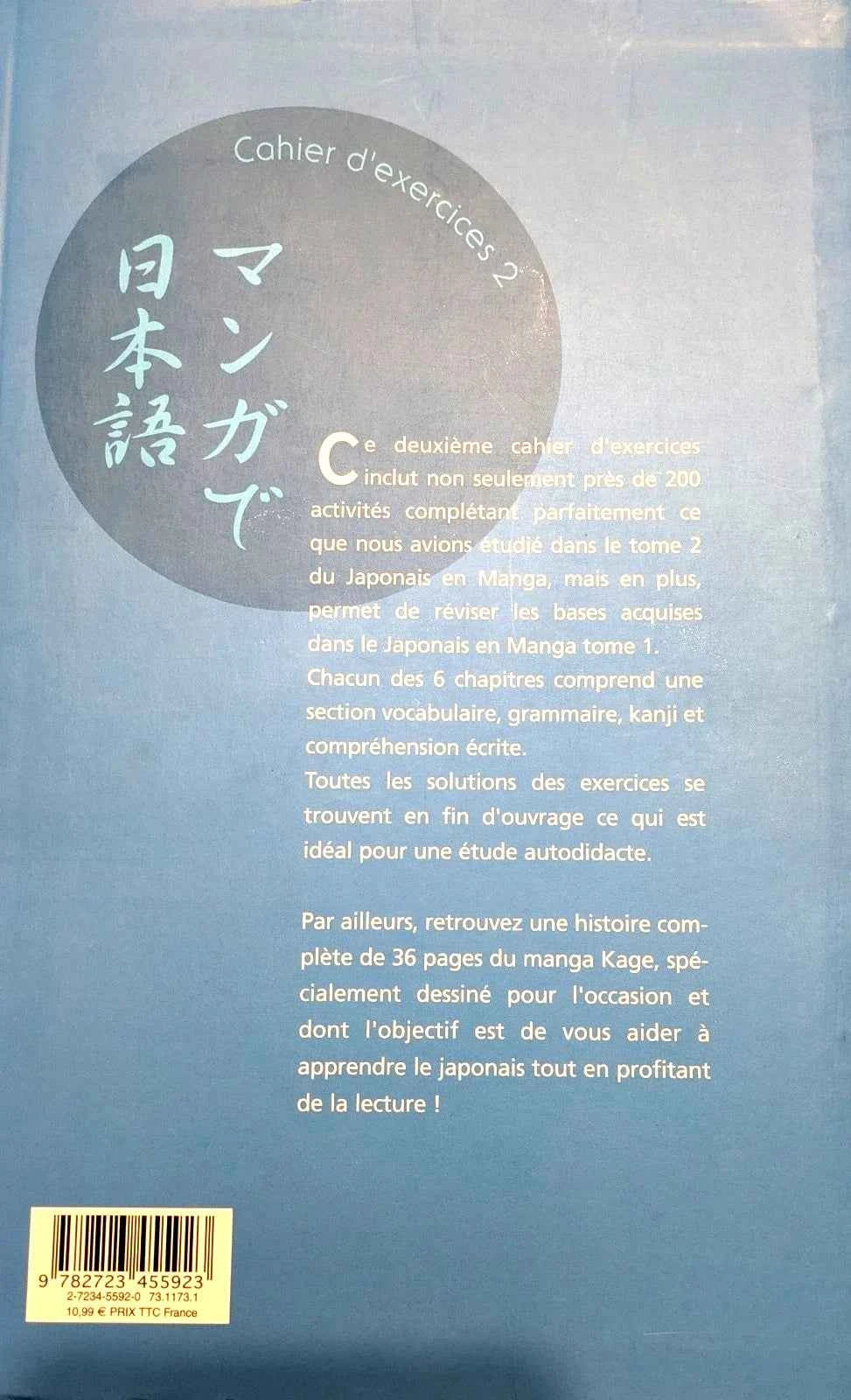 Le Japonais en Manga cahier d'exercices 2 Glénat