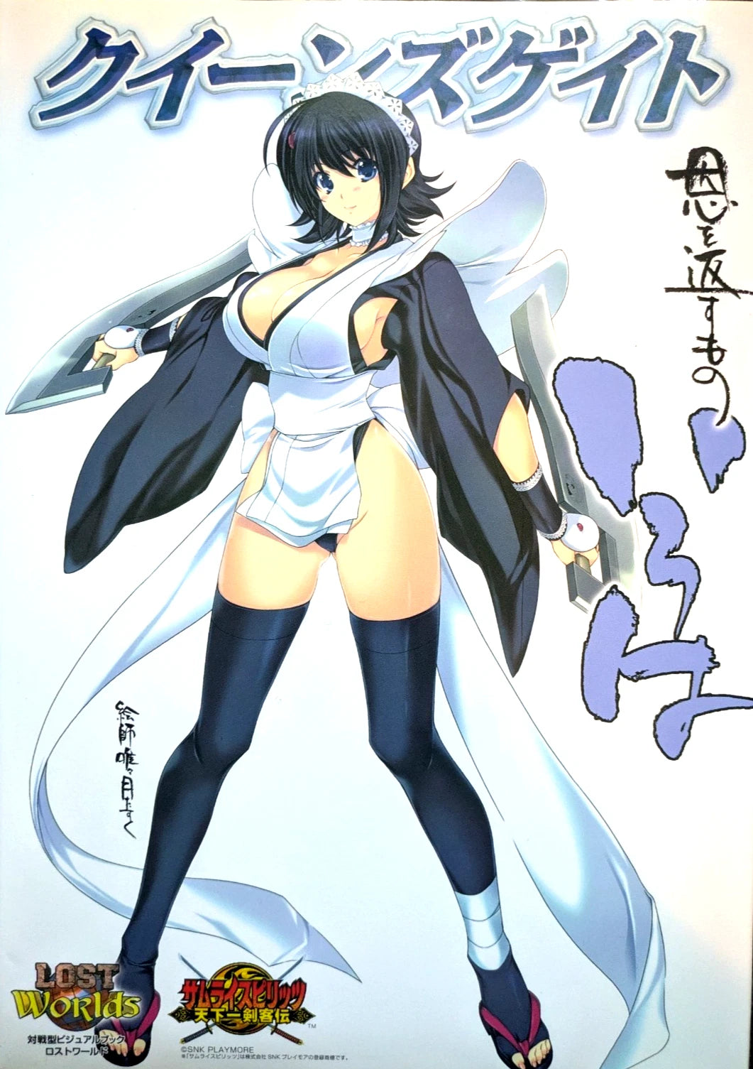 Artbook Visual Gamebook Queen's Gate Iroha SAMURAI SHODOWN